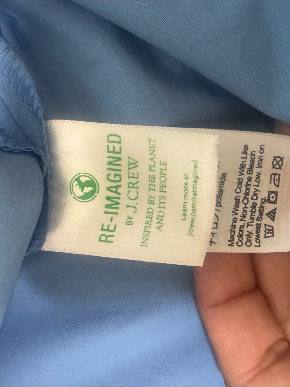 J.Crew Re-Imagined Women’s Blue Hooded Rain Coat Snap/Zip Mid-Length M - Picture 14 of 15